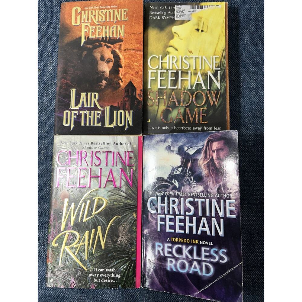 Christine Feehan 4 Book Lot Paperback Paranormal Romance Suspense